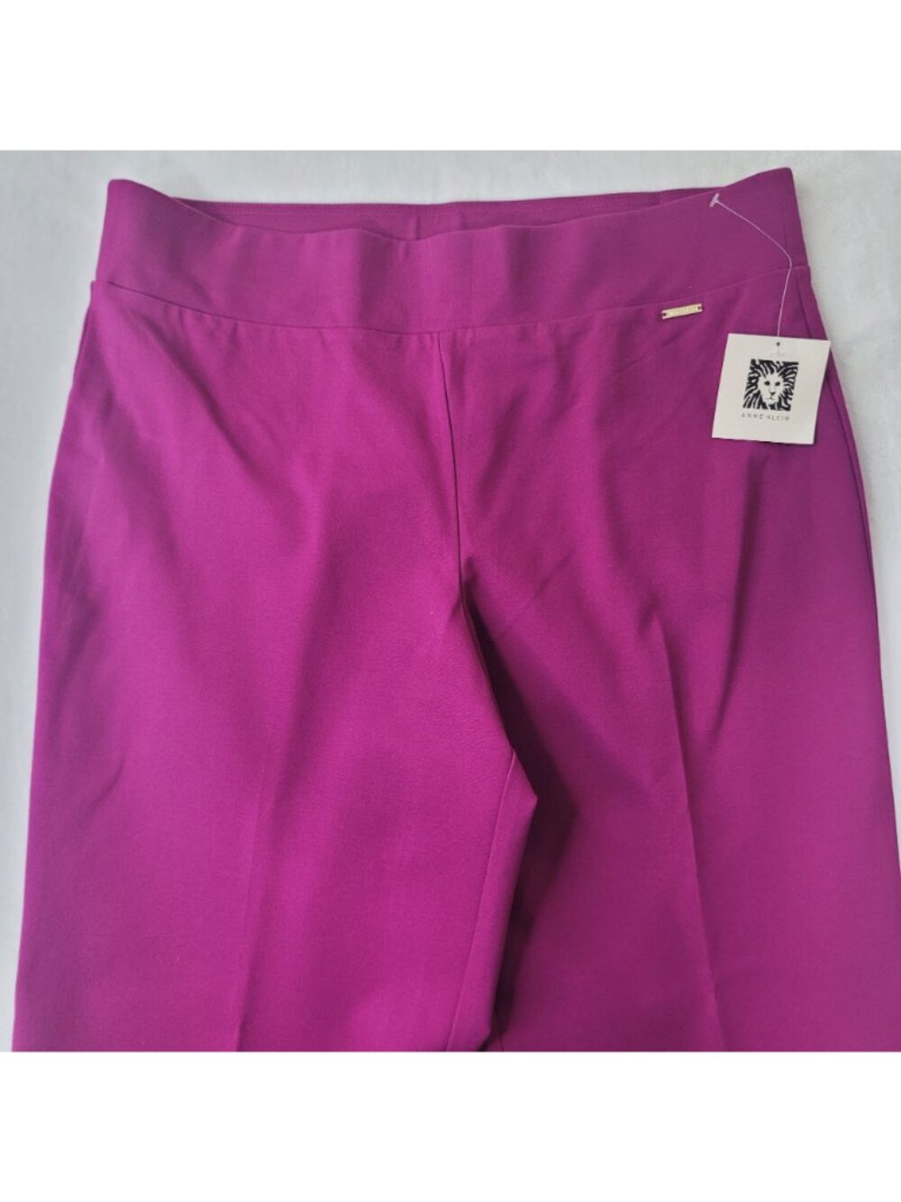 Anne Klein Women's Magenta Wide-Leg Dress Pants Size L NWT - Picture 3 of 11